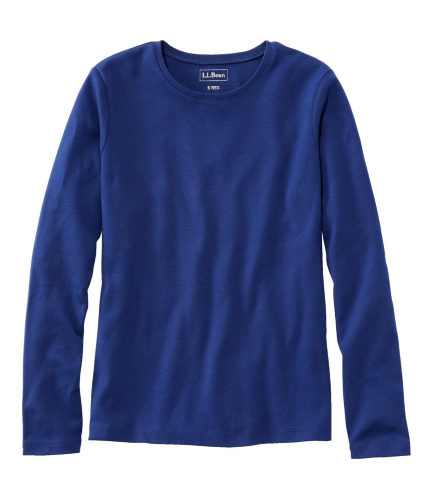 Women's L.L.Bean Tee, Long-Sleeve Crewneck - US 5348