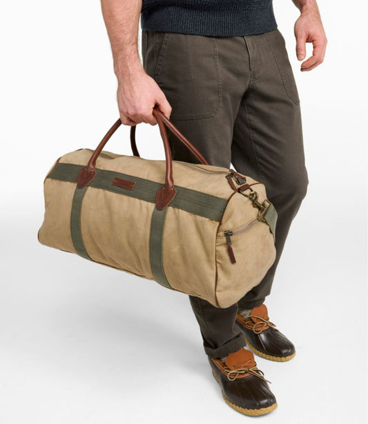 Waxed Canvas Duffle, Medium - US 6517