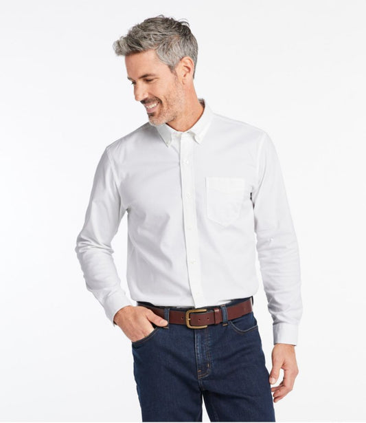 Men's Comfort Stretch® Oxford Shirt, Traditional Untucked Fit - US 3453