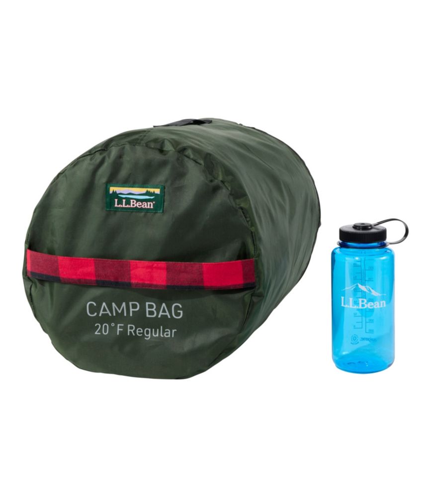 Adults' L.L.Bean Flannel Lined Camp Sleeping Bag, 20° - US 2129