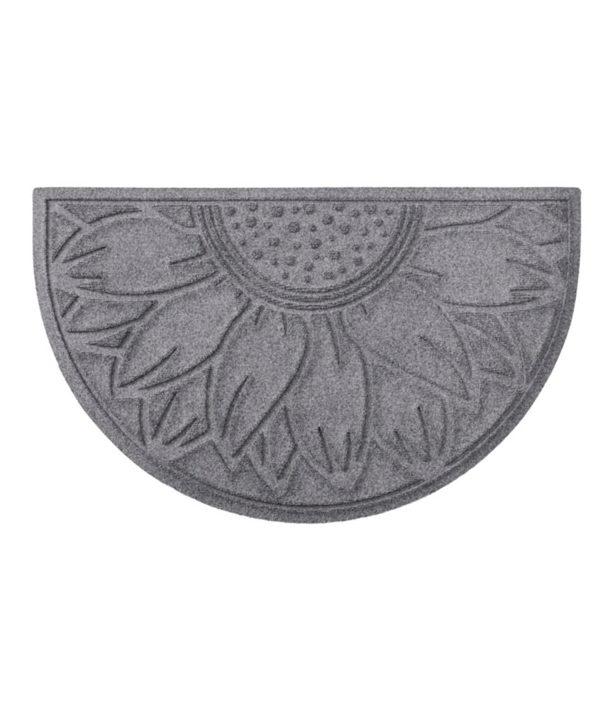 Everyspace Recycled Waterhog Doormat, Half Round, Sunflower - US 7352