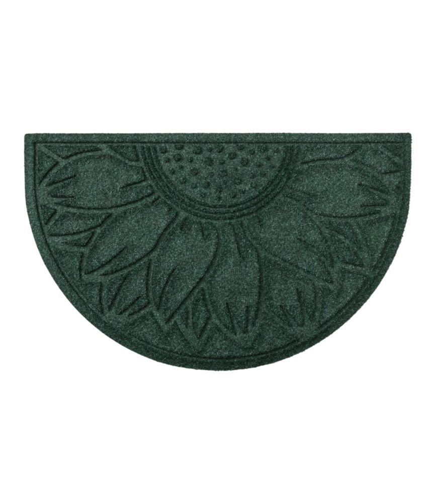 Everyspace Recycled Waterhog Doormat, Half Round, Sunflower - US 8971