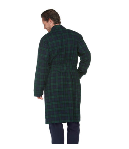 Men's Scotch Plaid Flannel Robe - US 1339