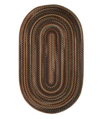 L.L.Bean Braided Wool Rug, Oval - US 6195