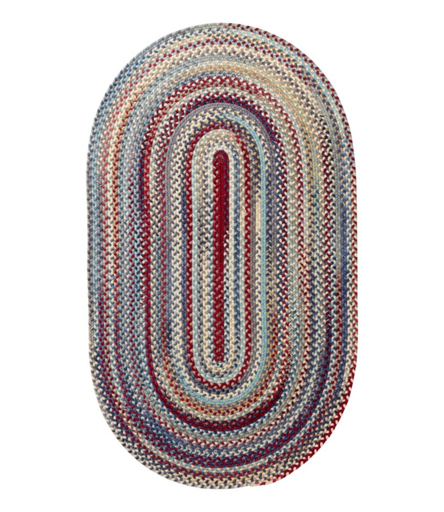 L.L.Bean Braided Wool Rug, Oval - US 3210