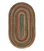 L.L.Bean Braided Wool Rug, Oval - US 5540