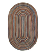 L.L.Bean Braided Wool Rug, Oval - US 2346