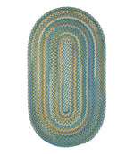 L.L.Bean Braided Wool Rug, Oval - US 6183