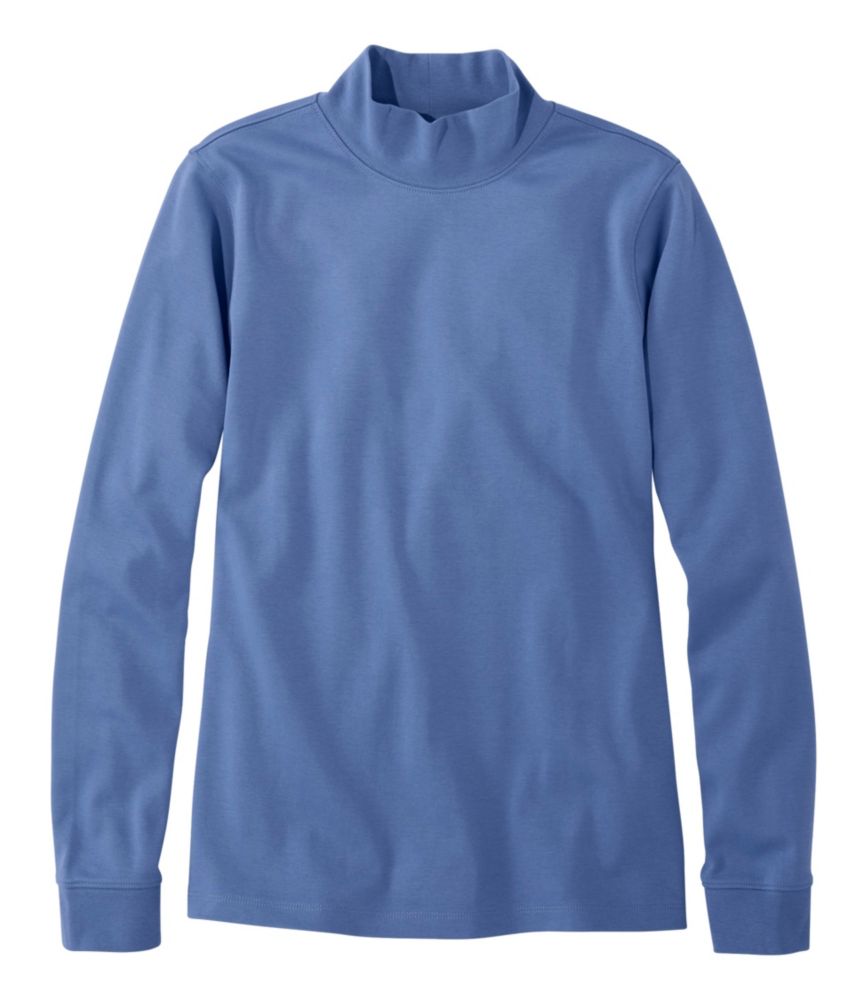 Women's L.L.Bean Interlock Mock-Turtleneck, Long-Sleeve - US 5128