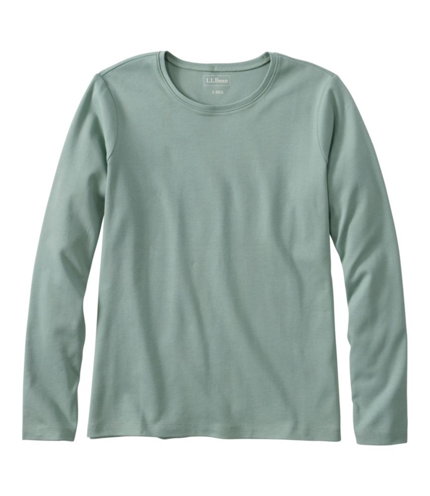 Women's L.L.Bean Tee, Long-Sleeve Crewneck - US 6394