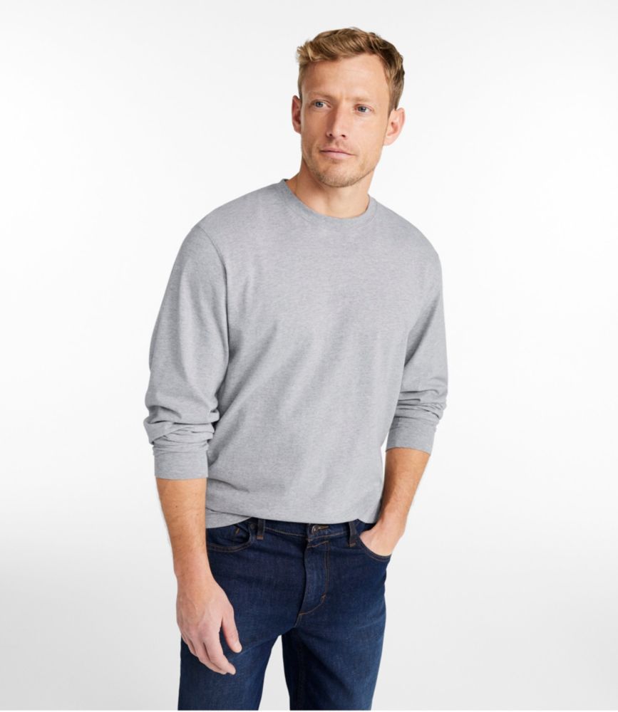 Men's Carefree Unshrinkable Tee, Traditional Fit, Long-Sleeve - US 6322