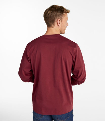Men's Carefree Unshrinkable Tee, Traditional Fit, Long-Sleeve - US 6152