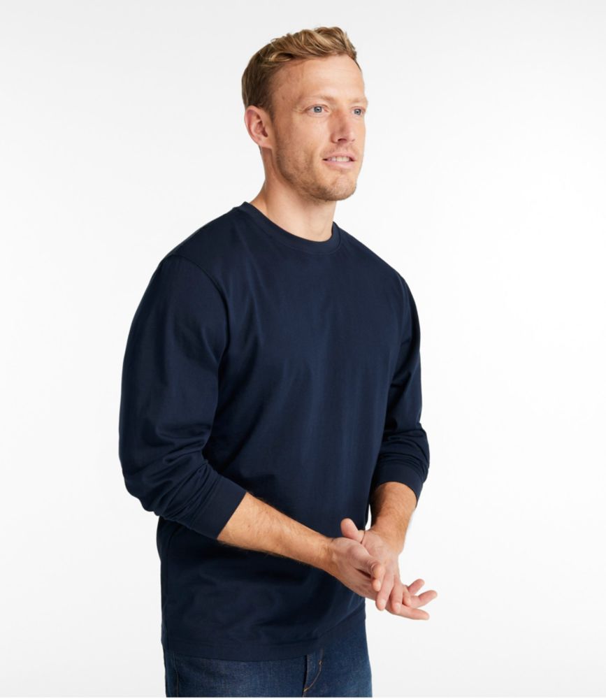 Men's Carefree Unshrinkable Tee, Traditional Fit, Long-Sleeve - US 9038