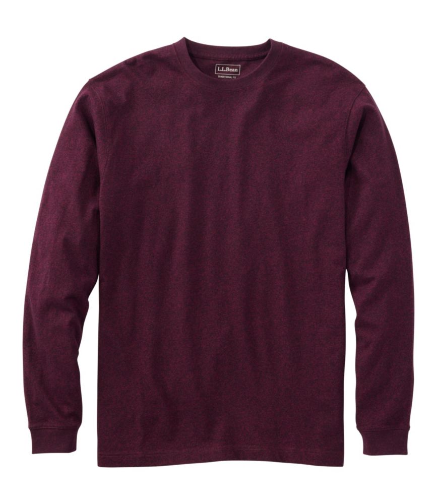 Men's Carefree Unshrinkable Tee, Traditional Fit, Long-Sleeve - US 0502