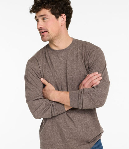 Men's Carefree Unshrinkable Tee, Traditional Fit, Long-Sleeve - US 6592