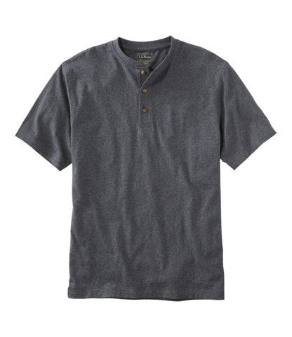 Men's Carefree Unshrinkable Tee, Traditional Fit, Henley - US 0294