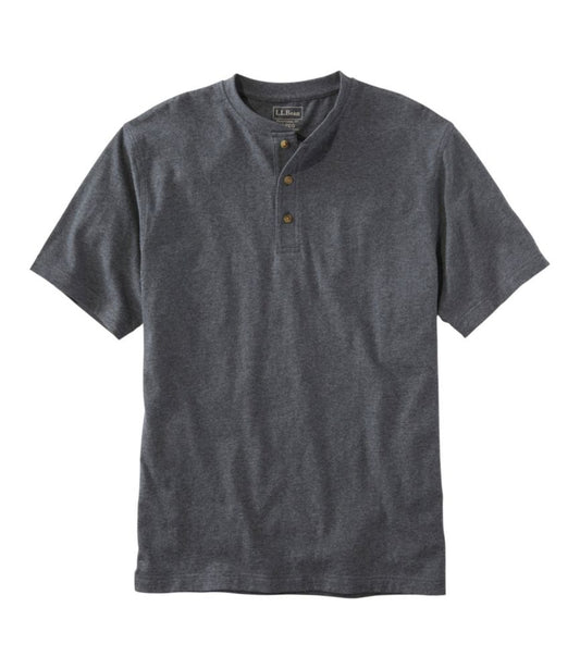 Men's Carefree Unshrinkable Tee, Traditional Fit, Henley - US 0294