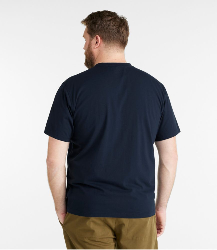 Men's Carefree Unshrinkable Tee, Traditional Fit, Henley - US 6691