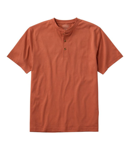 Men's Carefree Unshrinkable Tee, Traditional Fit, Henley - US 9778
