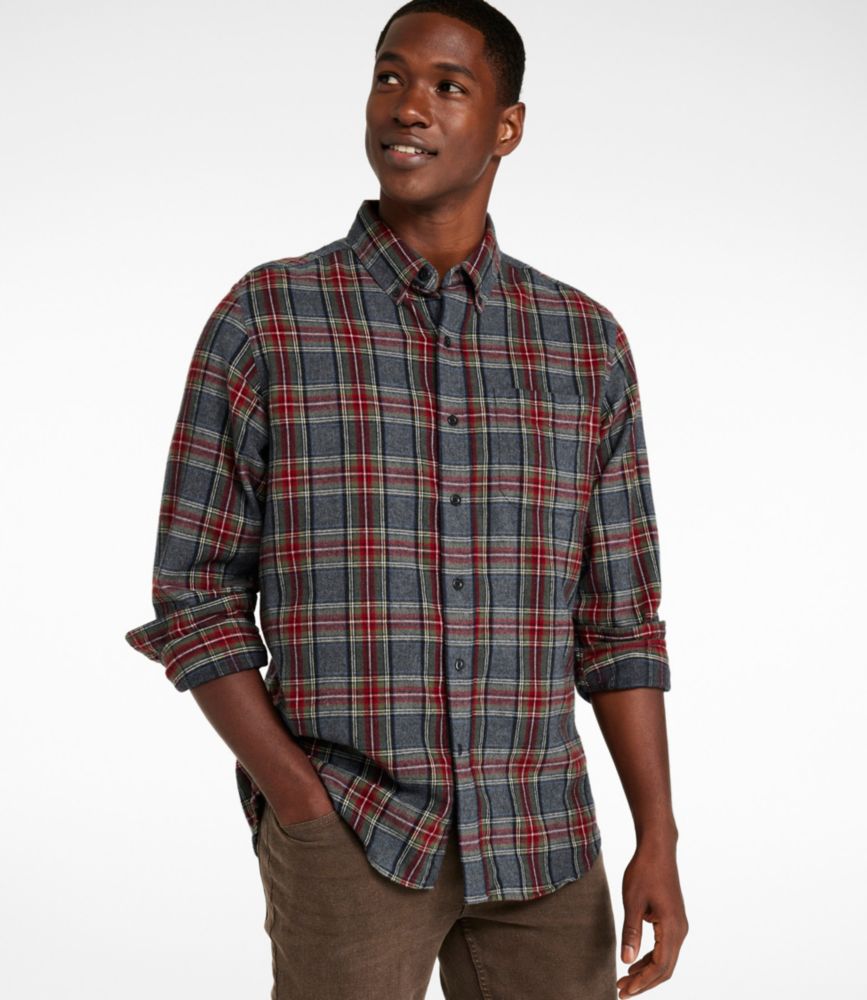 Men's Scotch Plaid Flannel Shirt, Traditional Fit - US 7081