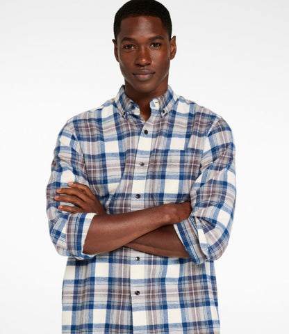 Men's Scotch Plaid Flannel Shirt, Traditional Fit - US 2061
