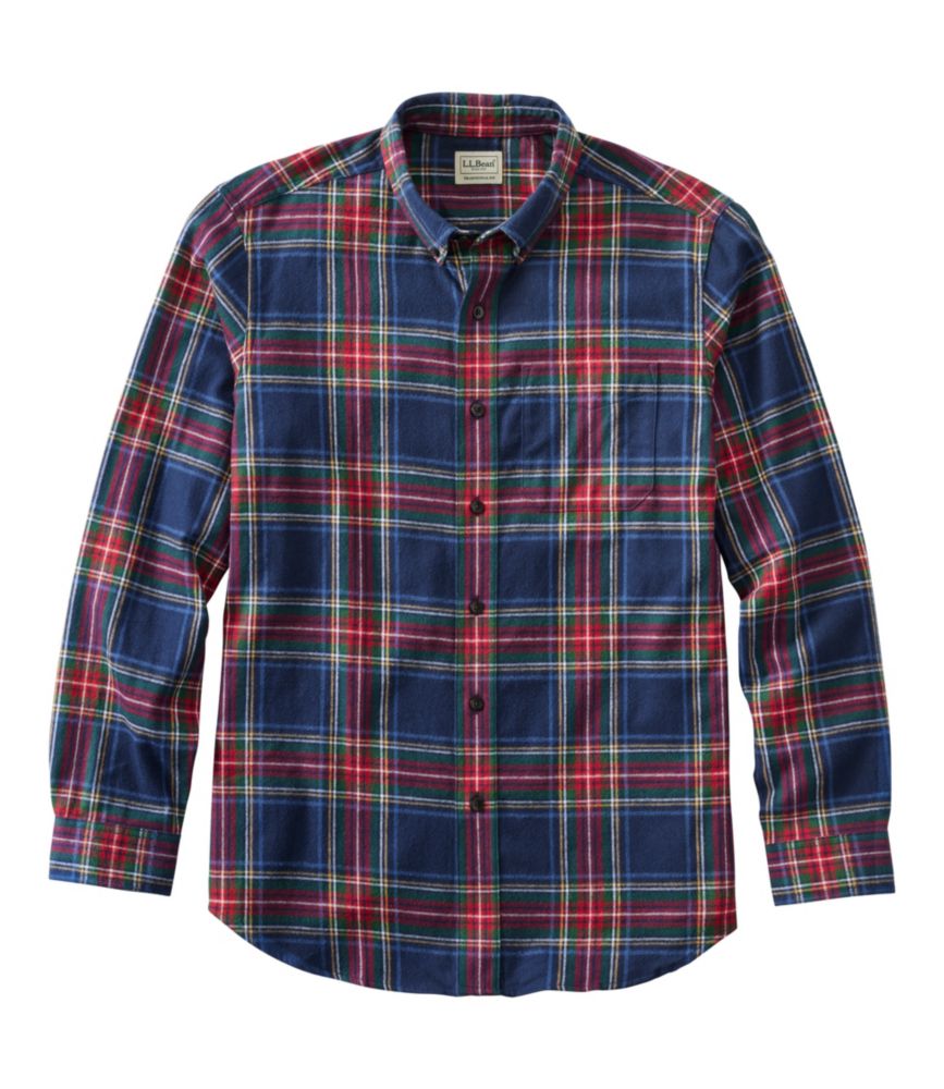 Men's Scotch Plaid Flannel Shirt, Traditional Fit - US 9739