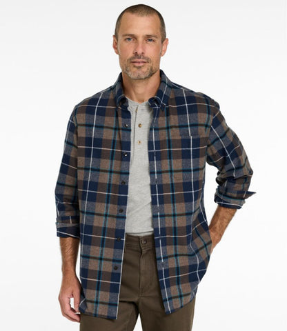 Men's Scotch Plaid Flannel Shirt, Traditional Fit - US 7653