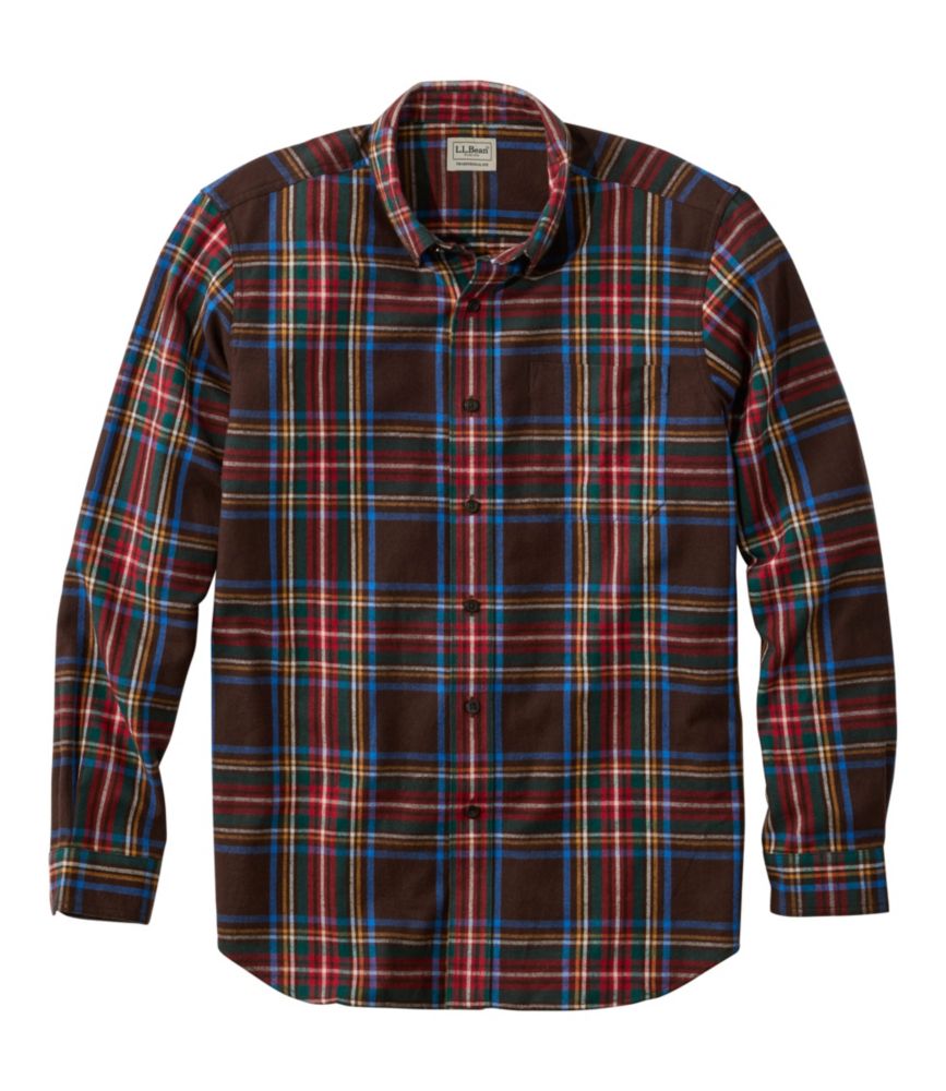 Men's Scotch Plaid Flannel Shirt, Traditional Fit - US 6113