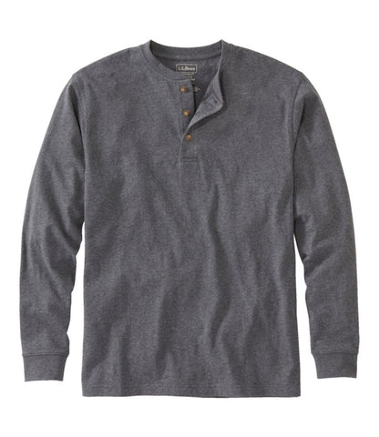 Men's Carefree Unshrinkable Tee, Traditional Fit, Long-Sleeve Henley - US 1180