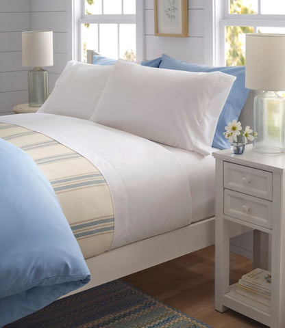 280-Thread-Count Pima Cotton Percale Sheet, Fitted - US 8654