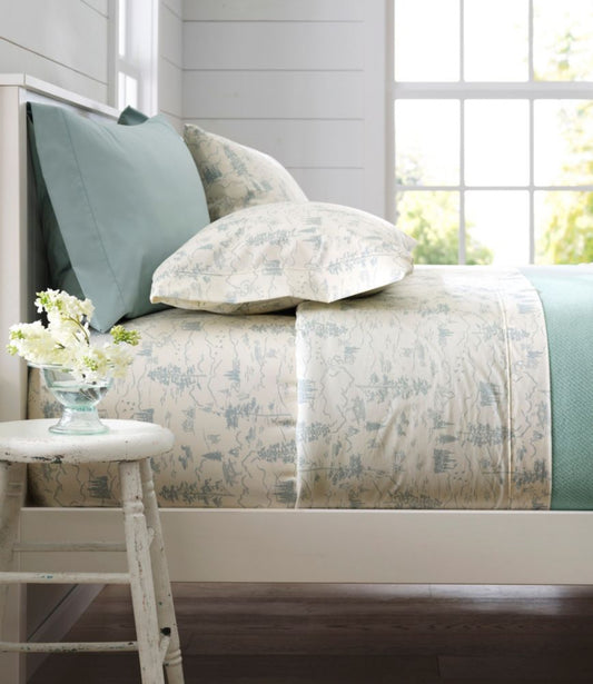 280-Thread-Count Pima Cotton Percale Pillowcases, Set of Two - US 0919