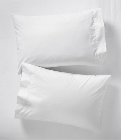 280-Thread-Count Pima Cotton Percale Pillowcases, Set of Two - US 2502