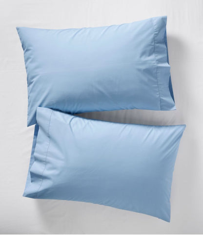 280-Thread-Count Pima Cotton Percale Pillowcases, Set of Two - US 2089
