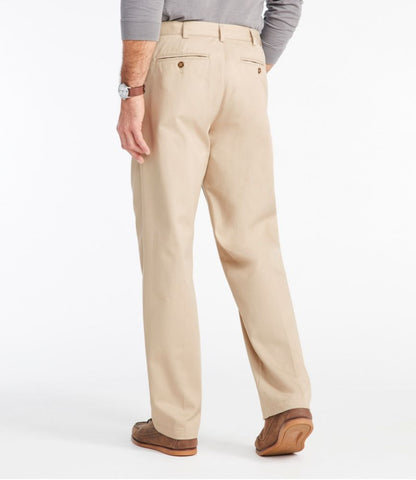 Men's Wrinkle-Free Double L® Chinos, Natural Fit, Hidden Comfort, Pleated - US 0357