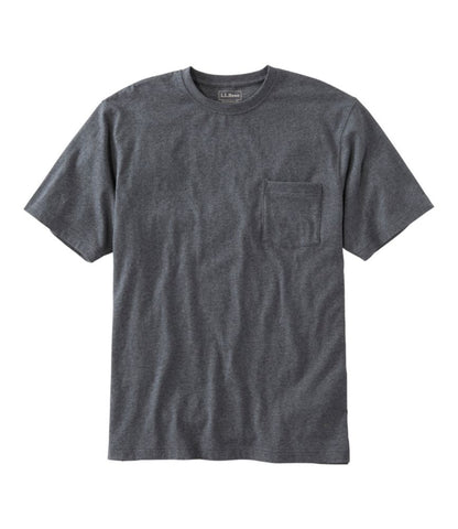 Men's Carefree Unshrinkable Tee with Pocket, Traditional Fit - US 7282