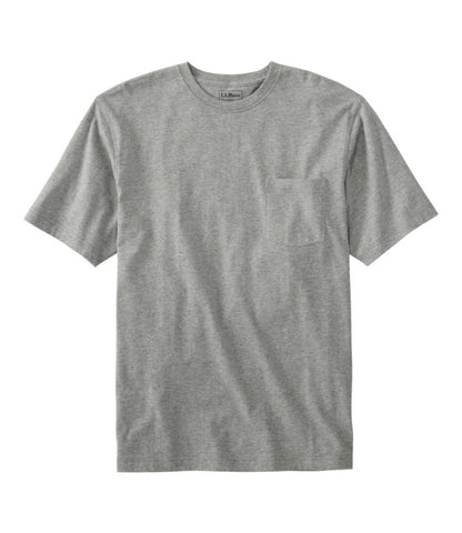 Men's Carefree Unshrinkable Tee with Pocket, Traditional Fit - US 8800