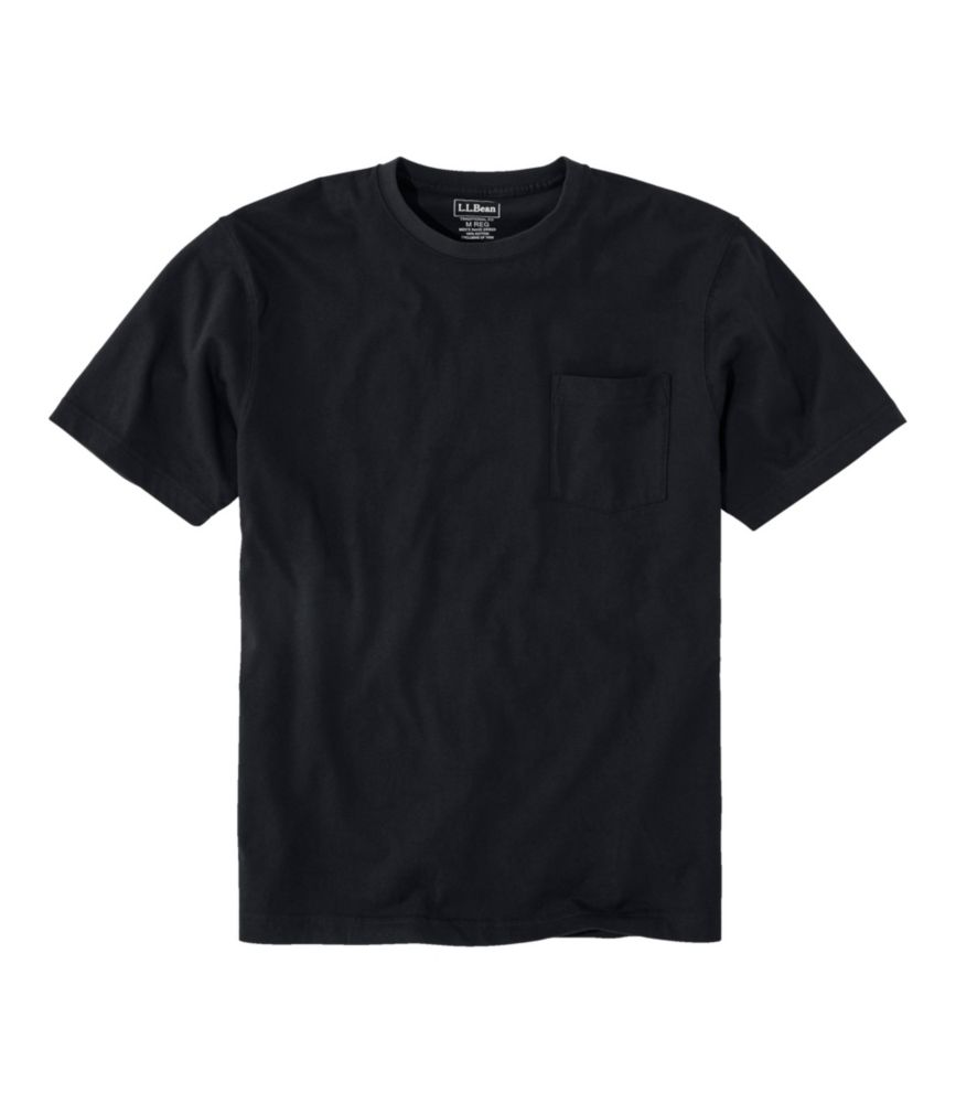 Men's Carefree Unshrinkable Tee with Pocket, Traditional Fit - US 7516