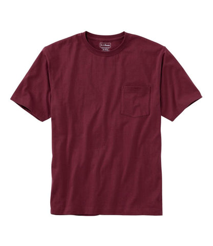 Men's Carefree Unshrinkable Tee with Pocket, Traditional Fit - US 2172