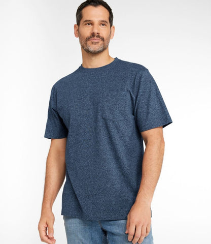 Men's Carefree Unshrinkable Tee with Pocket, Traditional Fit - US 5072