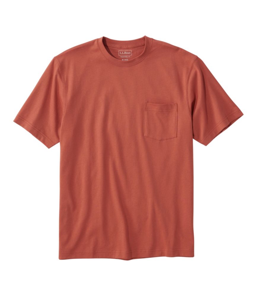 Men's Carefree Unshrinkable Tee with Pocket, Traditional Fit - US 4770