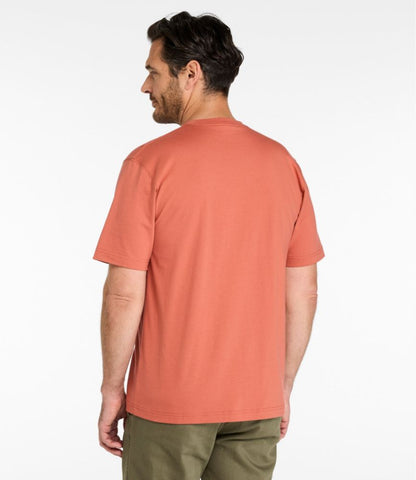 Men's Carefree Unshrinkable Tee with Pocket, Traditional Fit - US 4770