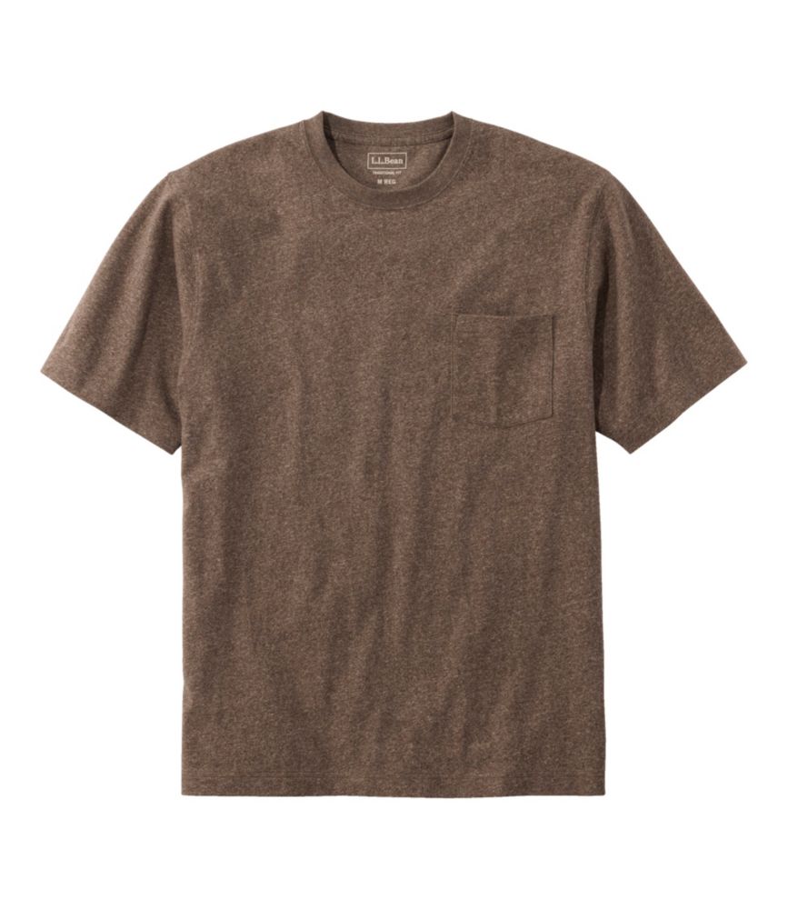 Men's Carefree Unshrinkable Tee with Pocket, Traditional Fit - US 0575