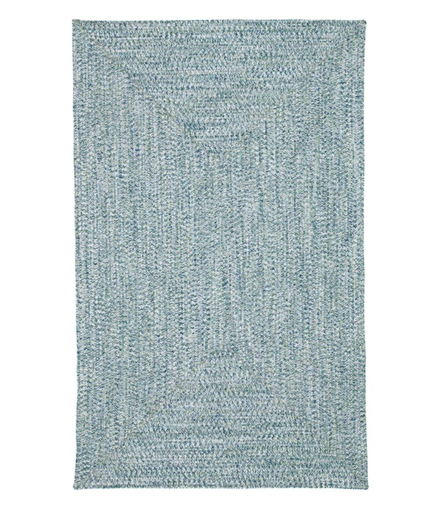 All-Weather Braided Rug, Concentric Pattern Rectangular - US 3834