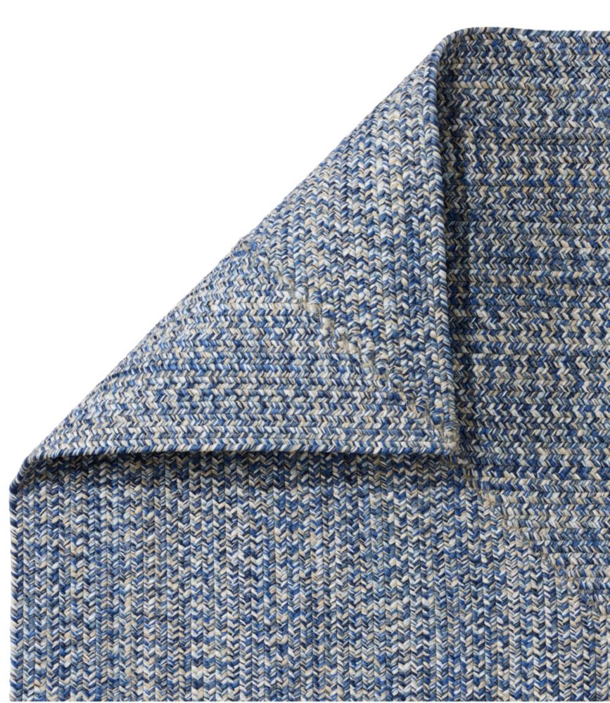 All-Weather Braided Rug, Concentric Pattern Rectangular - US 4057