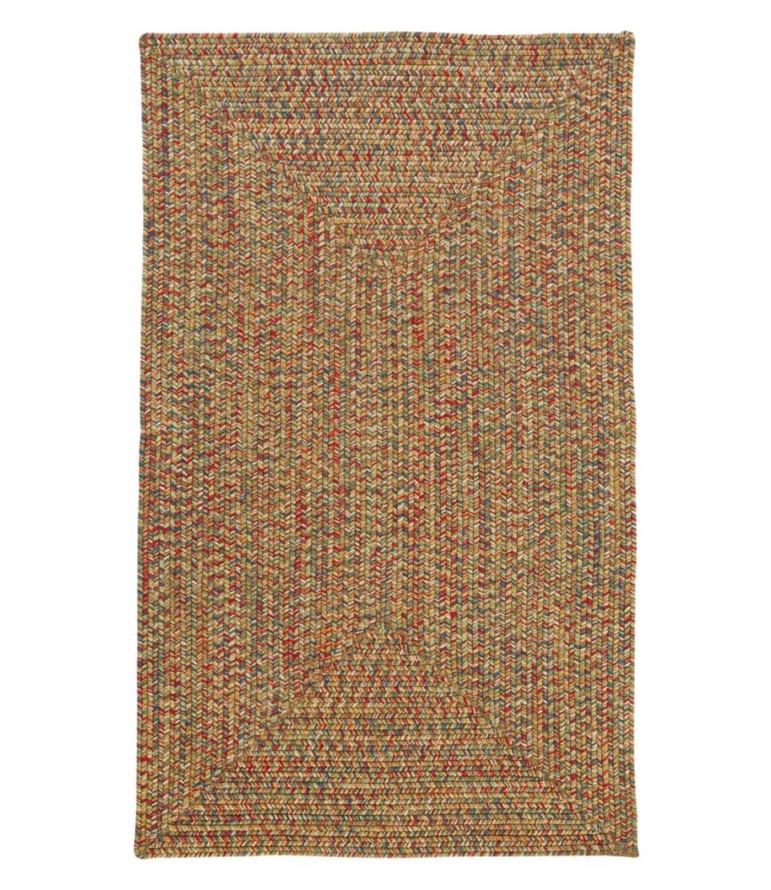 All-Weather Braided Rug, Concentric Pattern Rectangular - US 1564