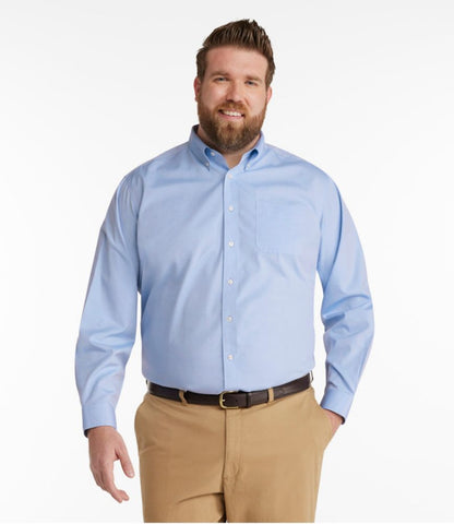 Men's Wrinkle-Free Pinpoint Oxford Cloth Shirt, Traditional Fit - US 5022