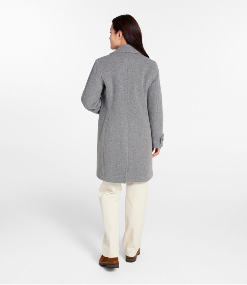 Women's Classic Lambswool Polo Coat, Three-Quarter Length - US 3364
