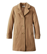 Women's Classic Lambswool Polo Coat, Three-Quarter Length - US 9567