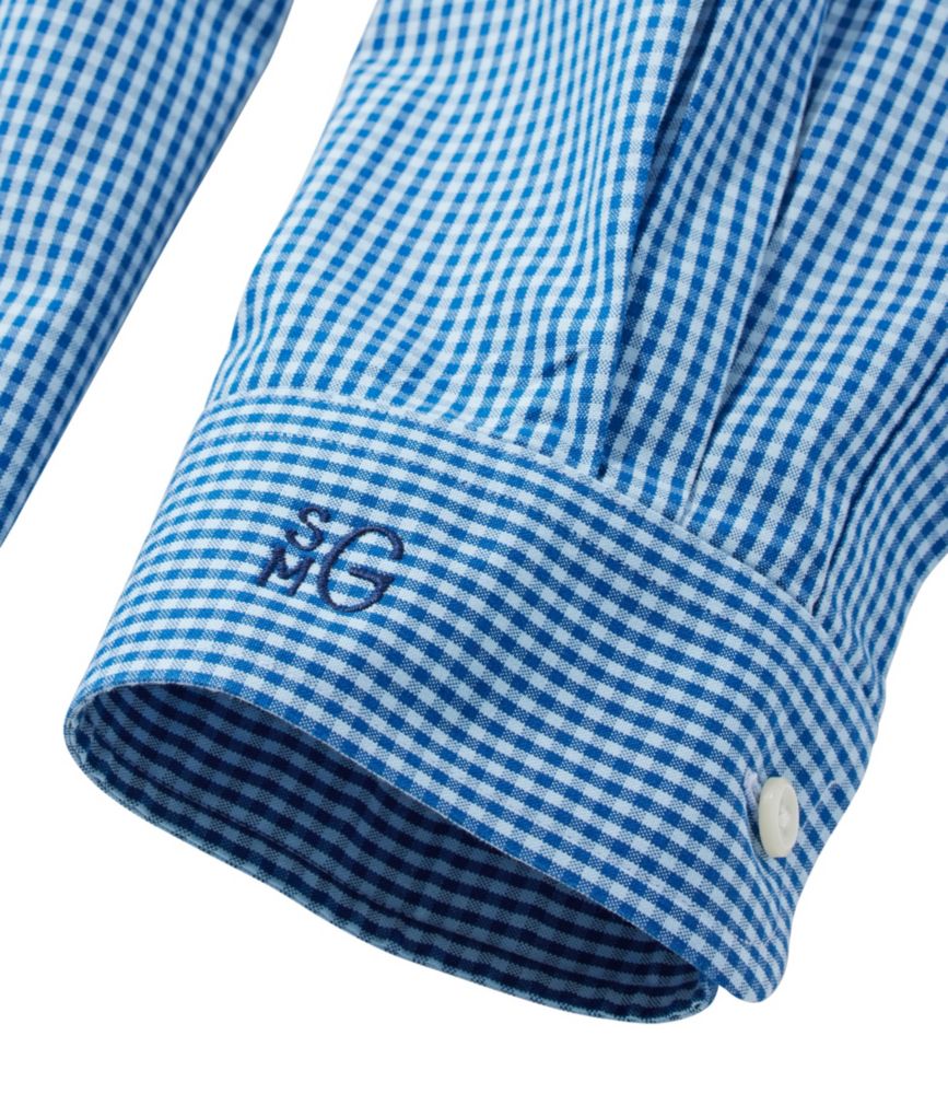 Men's Wrinkle-Free Pinpoint Oxford Cloth Shirt, Traditional Fit Tattersall - US 3732