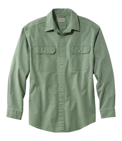 Men's Sunwashed Canvas Shirt, Traditional Fit - US 0746